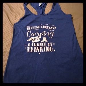 Glittery racerback tank top